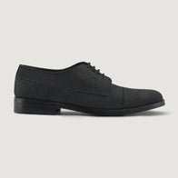 Dirk Brogues Derby Matte Black Nubuck Leather Shoes - StudGuard by Dash Racegear - men Leather Shoes view 2