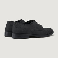 Dirk Brogues Derby Matte Black Nubuck Leather Shoes - StudGuard by Dash Racegear - men Leather Shoes view 4
