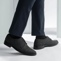 Dirk Brogues Derby Matte Black Nubuck Leather Shoes - StudGuard by Dash Racegear - men Leather Shoes view 8