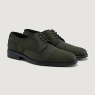 Dirk Brogues Derby Olive Oil Pullup Leather Shoes - StudGuard by Dash Racegear - men Leather Shoes view 1