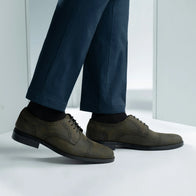 Dirk Brogues Derby Olive Oil Pullup Leather Shoes - StudGuard by Dash Racegear - men Leather Shoes view 7