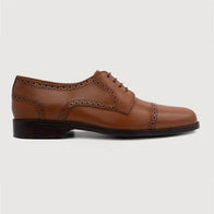 Dirk Brogues Derby Tan Leather Shoes by Dash Racegear - men Leather Shoes view 2