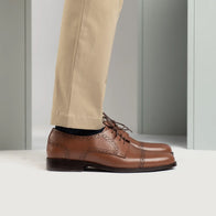 Dirk Brogues Derby Tan Leather Shoes by Dash Racegear - men Leather Shoes view 8