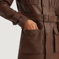 Dolf Brown Leather Jacket by Dash Racegear - men Jacket view 5