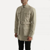 Dolf Off-White Suede Jacket by Dash Racegear - men Jacket view 2