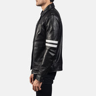 Dragonhide Black Leather Jacket by Dash Racegear - men Jacket view 5