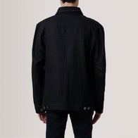 Eddie Black Oversized Denim Trucker Jacket by Dash Racegear - men Jacket view 4