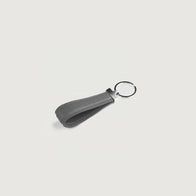 Elroy Grey Leather Keychain by Dash Racegear - unisex Leather Accessories view 3