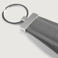Elroy Grey Leather Keychain by Dash Racegear - unisex Leather Accessories view 5