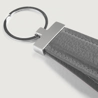 Elroy Grey Leather Keychain by Dash Racegear - unisex Leather Accessories view 5