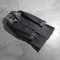 Erica Shearling Black Leather Coat by Dash Racegear - women Jacket view 8
