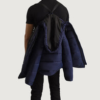 Erico Blue Hooded Puffer Jacket by Dash Racegear - men Jacket view 4