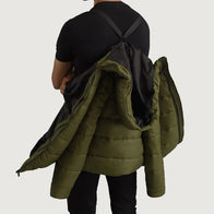Erico Green Hooded Puffer Jacket by Dash Racegear - men Jacket view 4