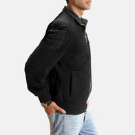 Ethan Hybrid Suede Bomber Jacket by Dash Racegear - men Jacket view 2
