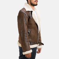 Forest Double Face Shearling Jacket by Dash Racegear - unisex Jacket view 4