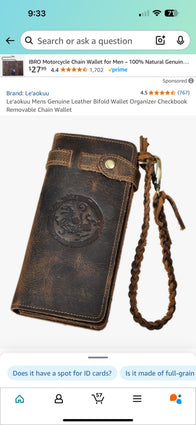 Gerard Custom Leather Wallet 1/2 Installment by Dash Racegear - men Leather Accessories view 2