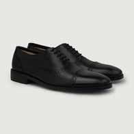 Greyson Brogues Oxford Black Leather Shoes by Dash Racegear - men Leather Shoes view 1