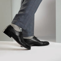 Greyson Brogues Oxford Black Leather Shoes by Dash Racegear - men Leather Shoes view 8
