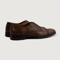 Greyson Brogues Oxford Brown Leather Shoes by Dash Racegear - men Leather Shoes view 4