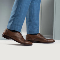 Greyson Brogues Oxford Brown Leather Shoes by Dash Racegear - men Leather Shoes view 8