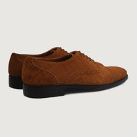 Greyson Brogues Oxford Brown Suede Leather Shoes by Dash Racegear - men Leather Shoes view 4