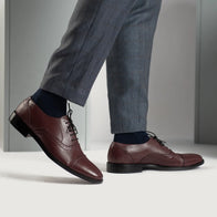 Greyson Brogues Oxford Maroon Leather Shoes by Dash Racegear - men Leather Shoes view 8