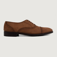 Greyson Brogues Oxford Oil Pull-up Brown Leather Shoes by Dash Racegear - men Leather Shoes view 2