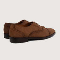 Greyson Brogues Oxford Oil Pull-up Brown Leather Shoes by Dash Racegear - men Leather Shoes view 4
