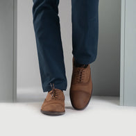 Greyson Brogues Oxford Oil Pull-up Brown Leather Shoes by Dash Racegear - men Leather Shoes view 7