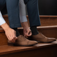 Greyson Brogues Oxford Oil Pull-up Brown Leather Shoes by Dash Racegear - men Leather Shoes view 9