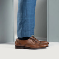 Greyson Brogues Oxford Tan Leather Shoes by Dash Racegear - men Leather Shoes view 8