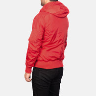 Hanklin Ma-1 Red Hooded Bomber Jacket by Dash Racegear - men Jacket view 5