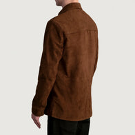 Haven Brown Suede Leather Shirt by Dash Racegear - men Jacket view 6