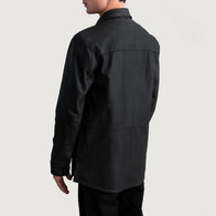 Haven Matte Black Leather Shirt by Dash Racegear - men Jacket view 6