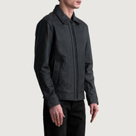 Inferno Matte Black Leather Jacket by Dash Racegear - men Jacket view 2