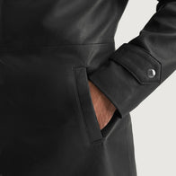 Infinity Black Leather Coat by Dash Racegear - men Jacket view 6
