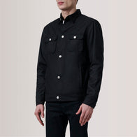 Irwin Black Waxed Canvas Field Jacket by Dash Racegear - men Jacket view 3