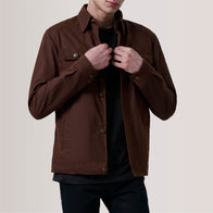 Irwin Brown Waxed Canvas Field Jacket by Dash Racegear - men Jacket view 5