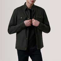 Irwin Olive Waxed Canvas Field Jacket by Dash Racegear - men Jacket view 1
