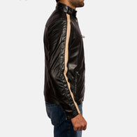 Jack Black Leather Biker Jacket by Dash Racegear - men Jacket view 5
