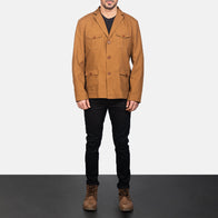 Kajetan Khaki Safari Jacket by Dash Racegear - men Jacket view 3