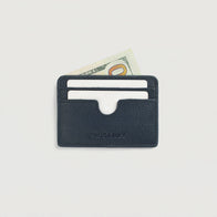 Karl Blue Leather Card Holder by Dash Racegear - unisex Leather Accessories view 4