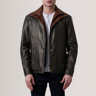 Klen Brown Classic Jacket by Dash Racegear - men Jacket view 5