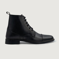 Knight Derby Black Leather Boots by Dash Racegear - men Leather Shoes view 2