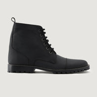Knight Derby Black Matte Nubuck Leather Boots - TerraGrip by Dash Racegear - men Leather Shoes view 2