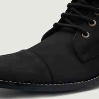 Knight Derby Black Nubuck Leather Boots by Dash Racegear - men Leather Shoes view 6