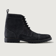 Knight Derby Grey Suede Leather Boots - TerraGrip by Dash Racegear - men Leather Shoes view 2