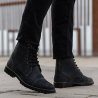 Knight Derby Grey Suede Leather Boots - TerraGrip by Dash Racegear - men Leather Shoes view 7