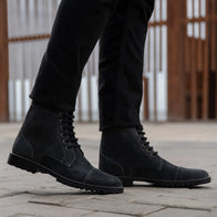 Knight Derby Grey Suede Leather Boots - TerraGrip by Dash Racegear - men Leather Shoes view 8