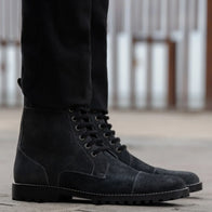 Knight Derby Grey Suede Leather Boots - TerraGrip by Dash Racegear - men Leather Shoes view 9